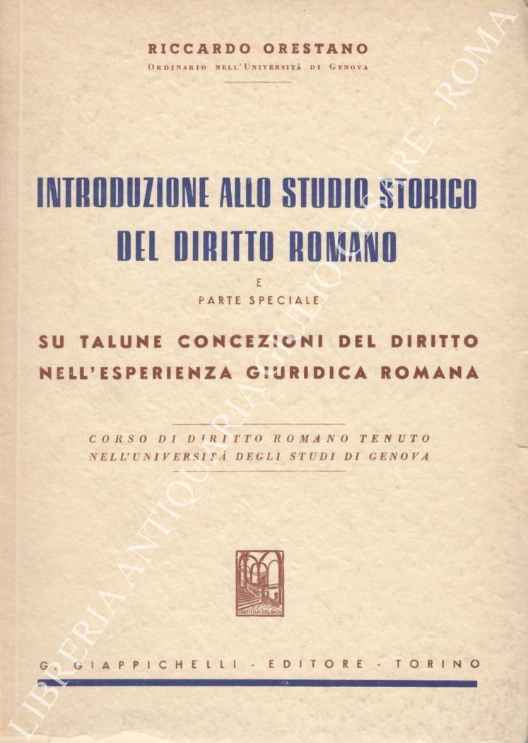 Introduzione allo studio storico del diritto romano