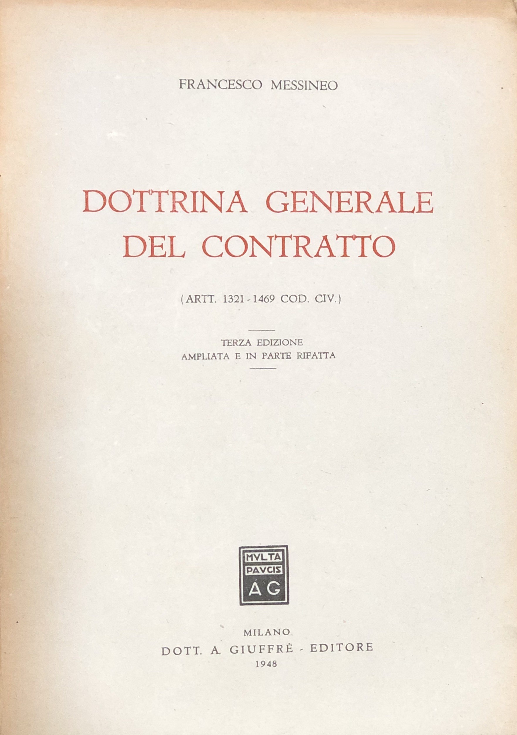 Dottrina generale del contratto