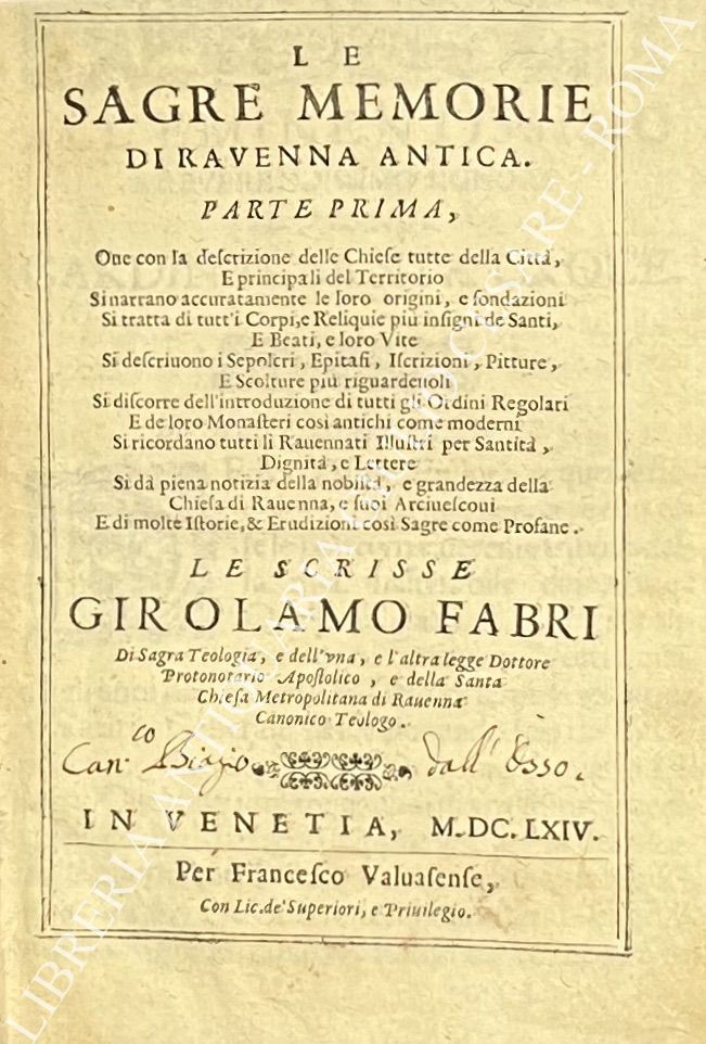Le sagre memorie di Ravenna Antica