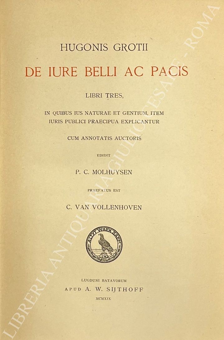 Hugonis Grotii de iure belli ac pacis