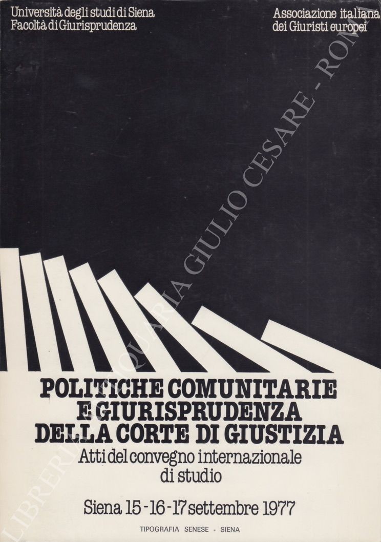 Politiche comunitarie e giurisprudenza