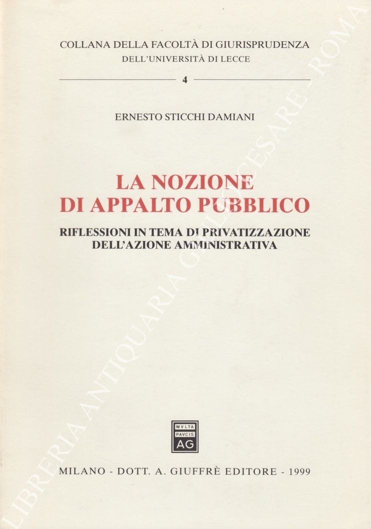 La nozione di appalto pubblico