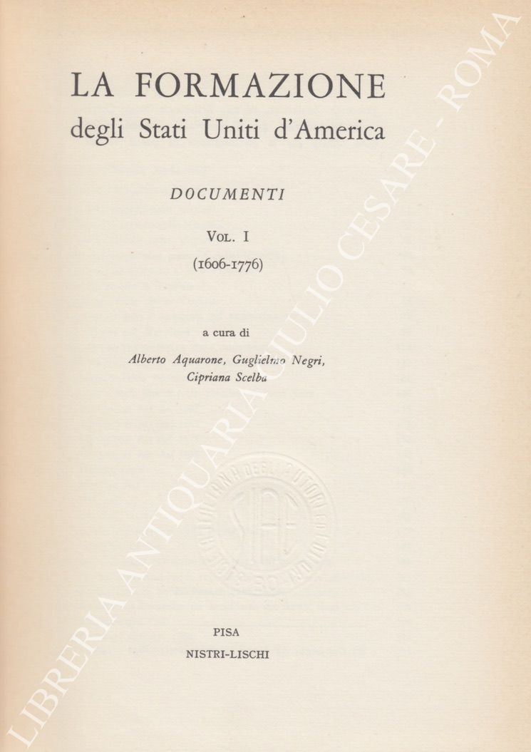 La formazione degli Stati Uniti d'America