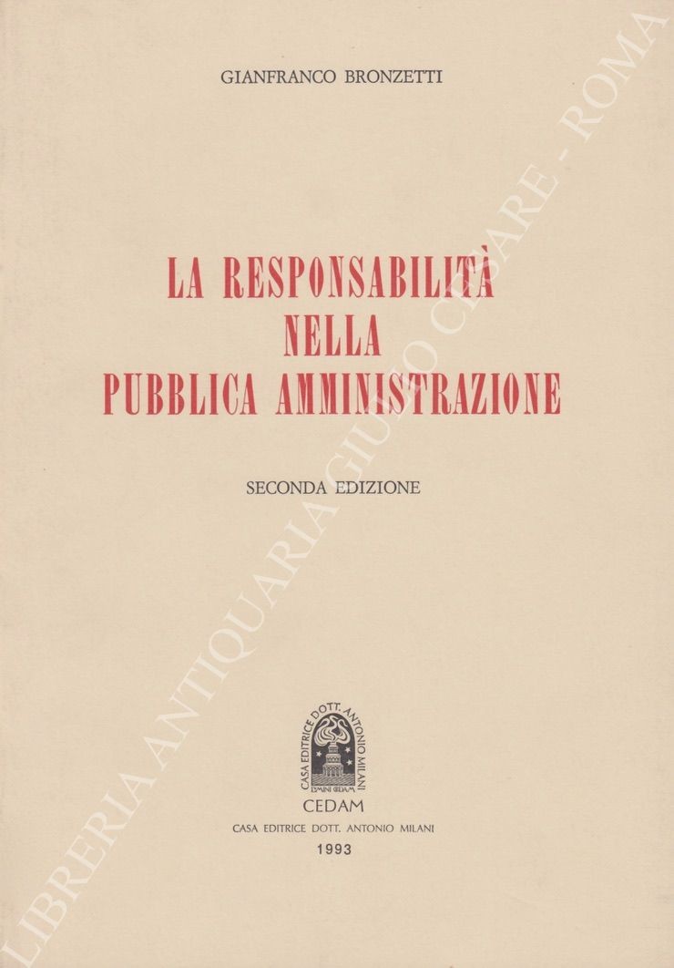 La responsabilità nella pubblica amministrazione