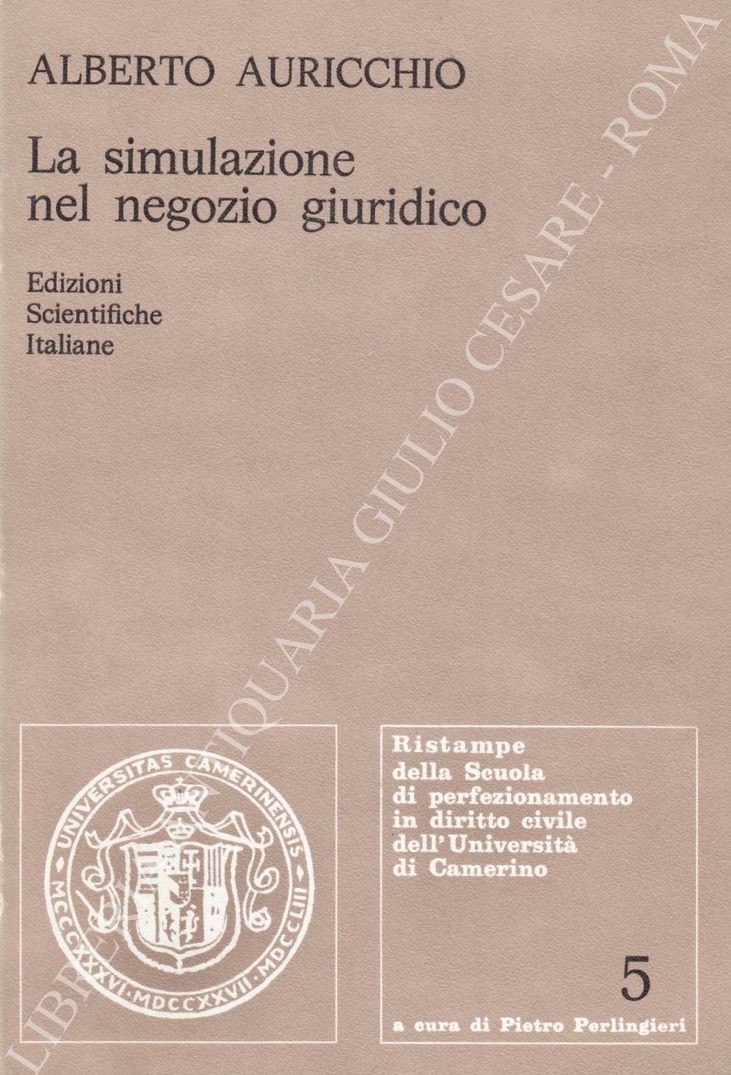 La simulazione nel negozio giuridico