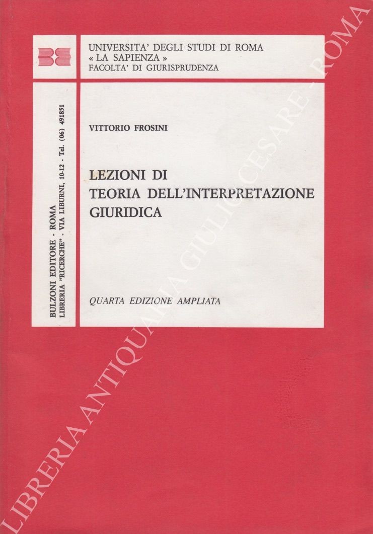 Lezioni di teoria dell'interpretazione giuridica