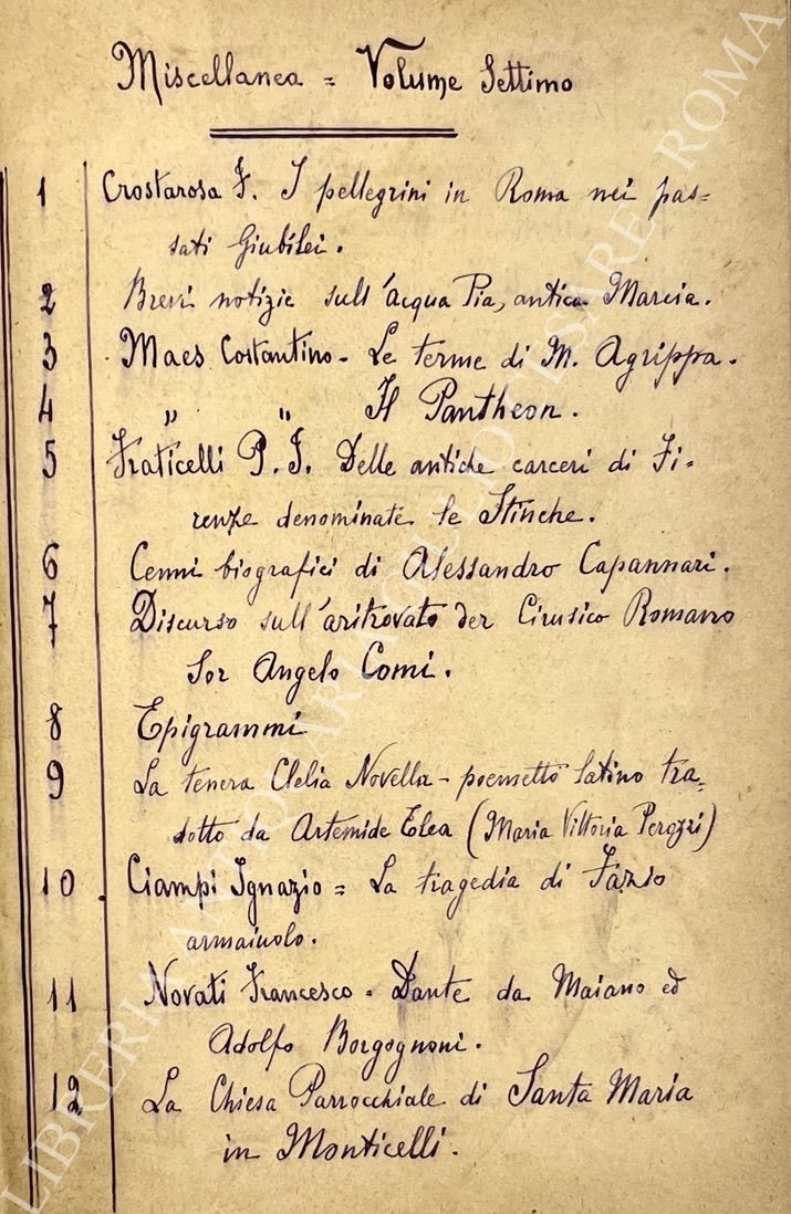 Crostarosa F. I pellegrini in Roma nei passati giubilei