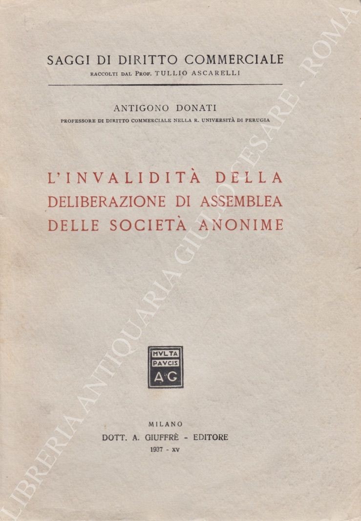 L'invalidità della deliberazione