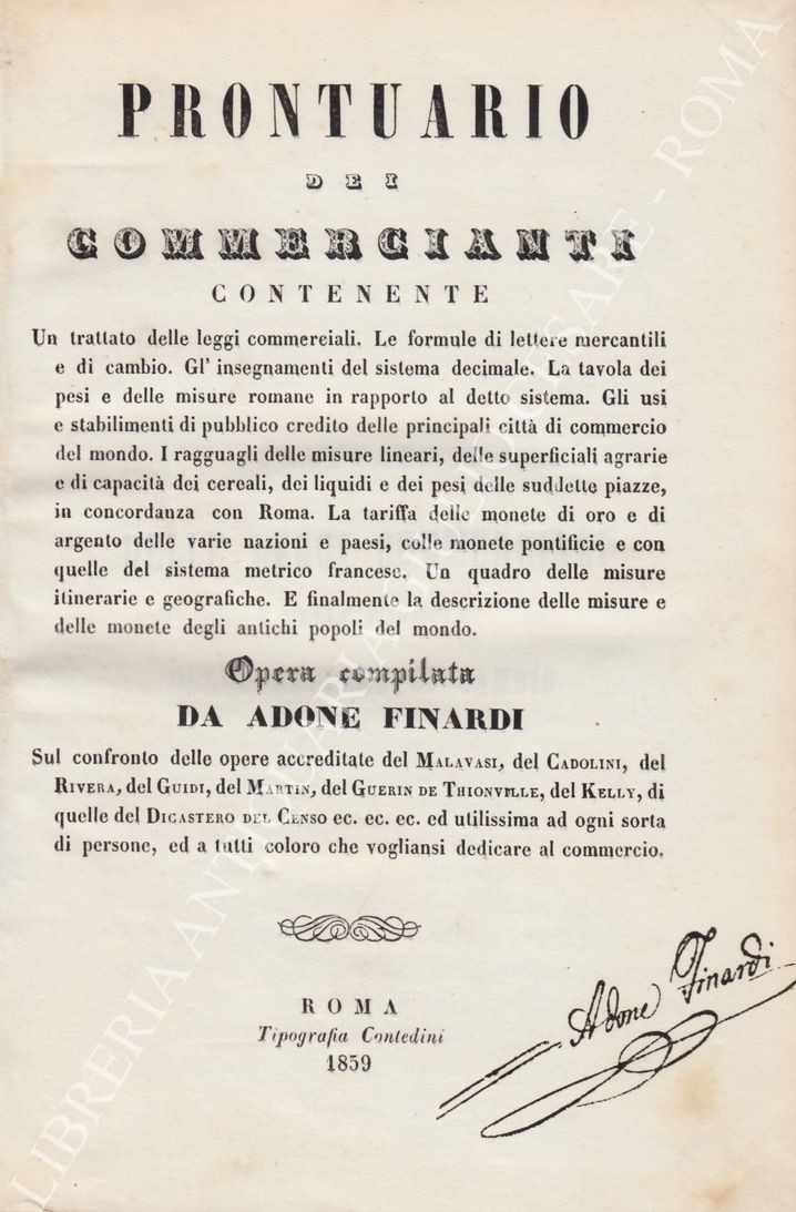 Prontuario dei commercianti