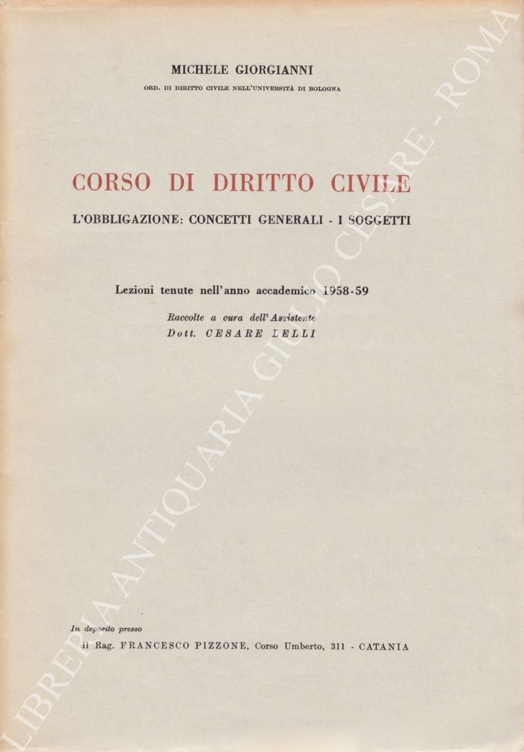 Corso di diritto civile