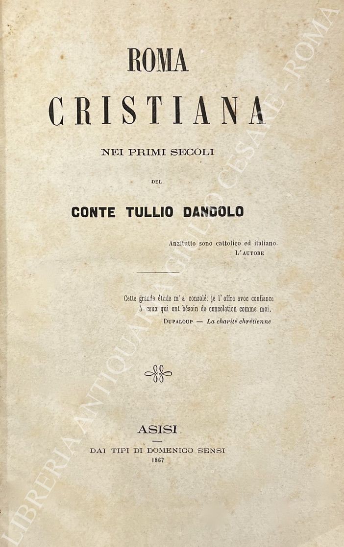 Roma cristiana nei primi secoli