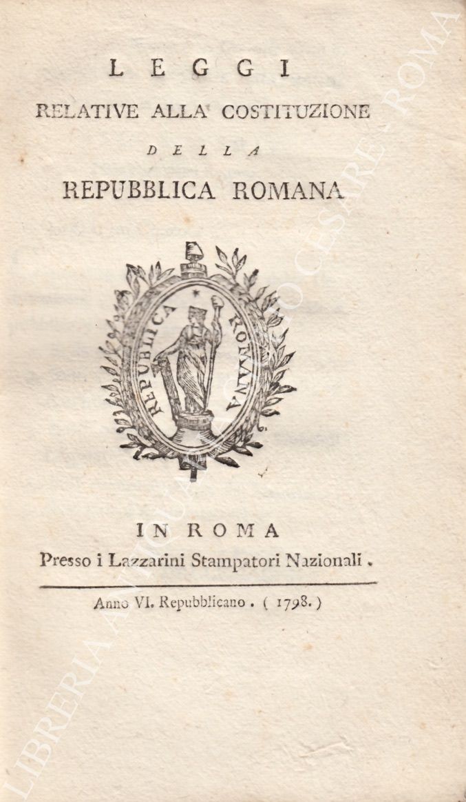 Leggi relative alla costituzione della Repubblica Romana