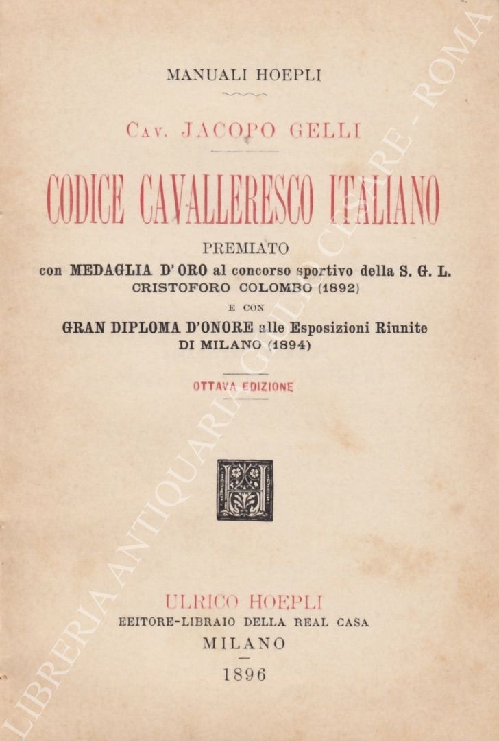 Codice cavalleresco italiano