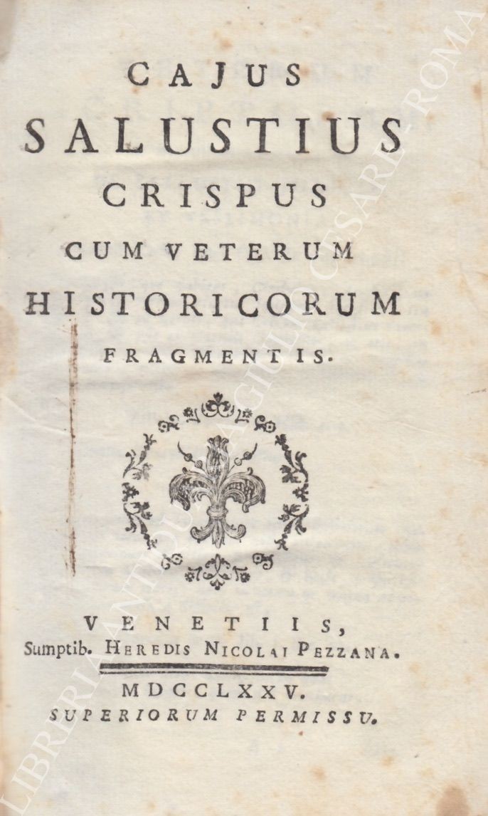 Cajus Sallustius Crispus cum veterum historicum fragmentis 