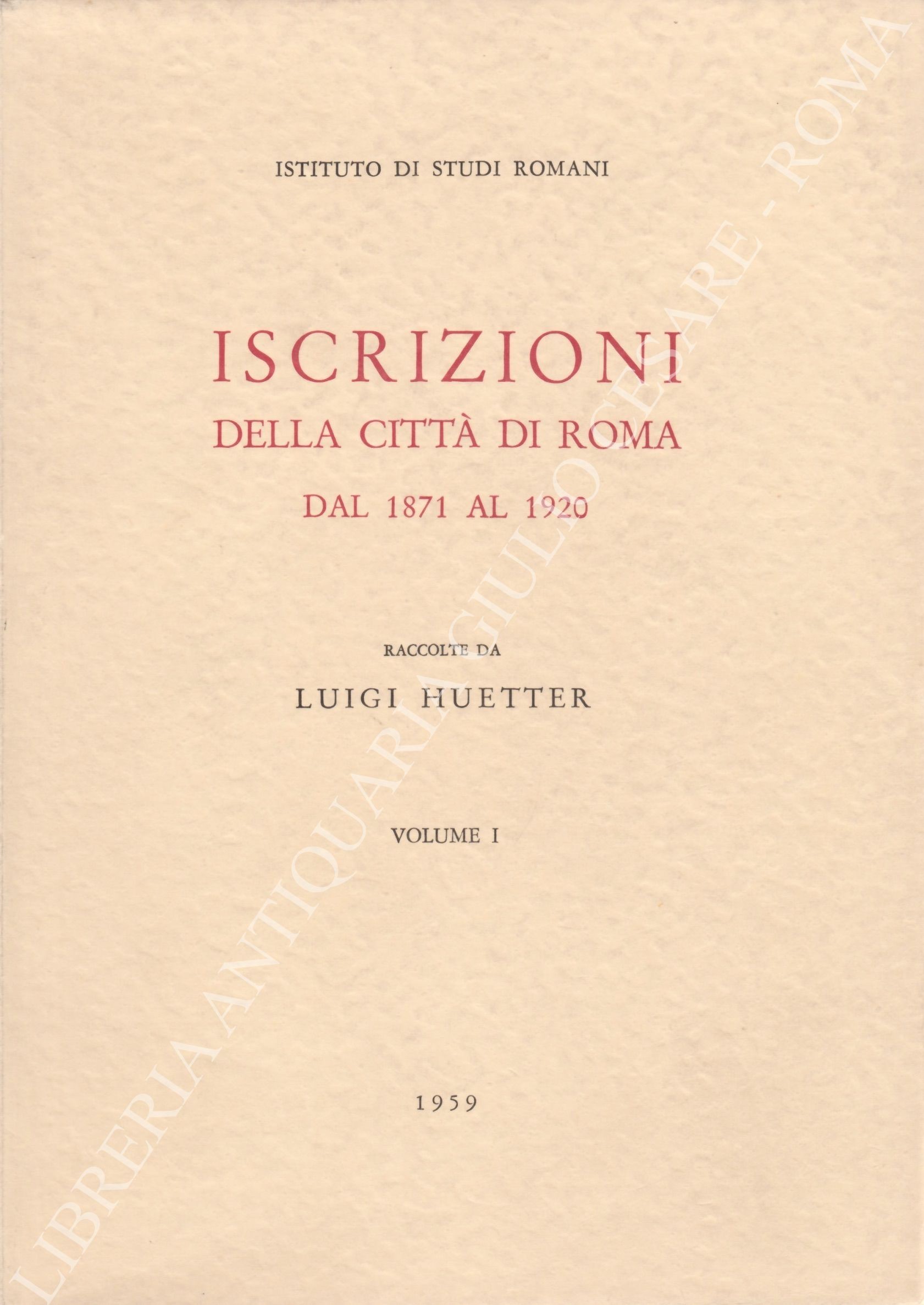 Iscrizioni della città di Roma 
