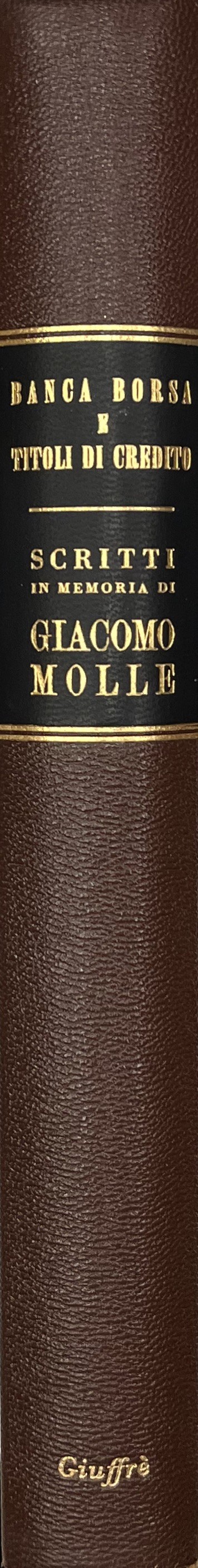 Banca borsa e titoli di credito. Rivista di Dottrina e Giurisprudenza