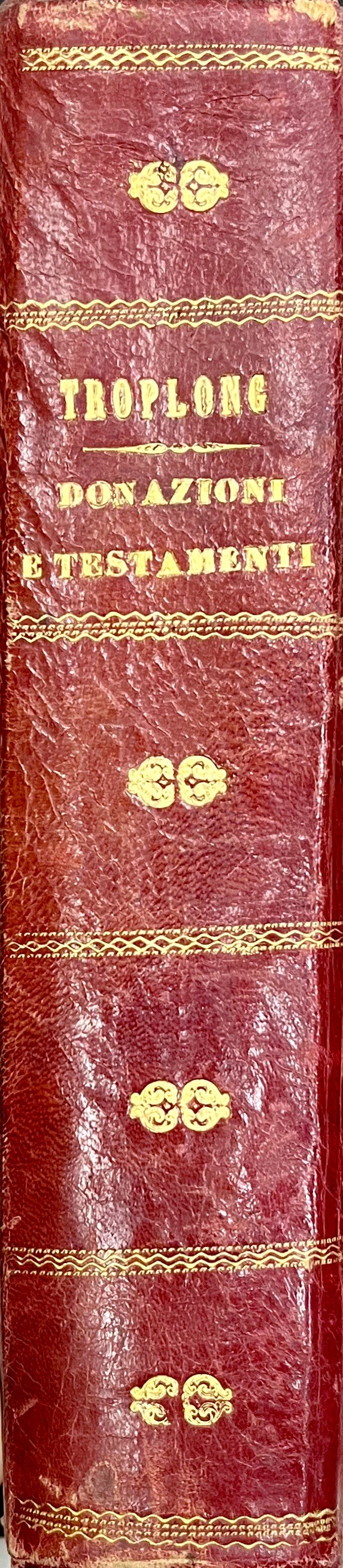 Delle donazioni tra vivi e de' testamenti