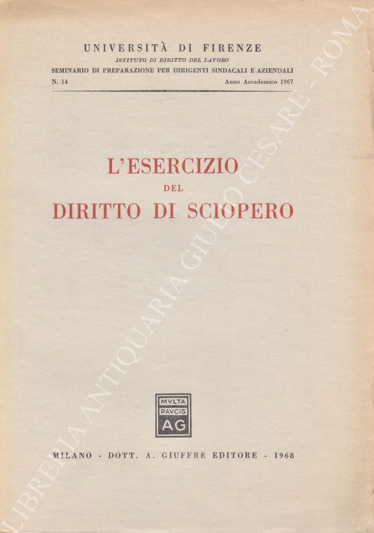 L'esercizio del diritto di sciopero