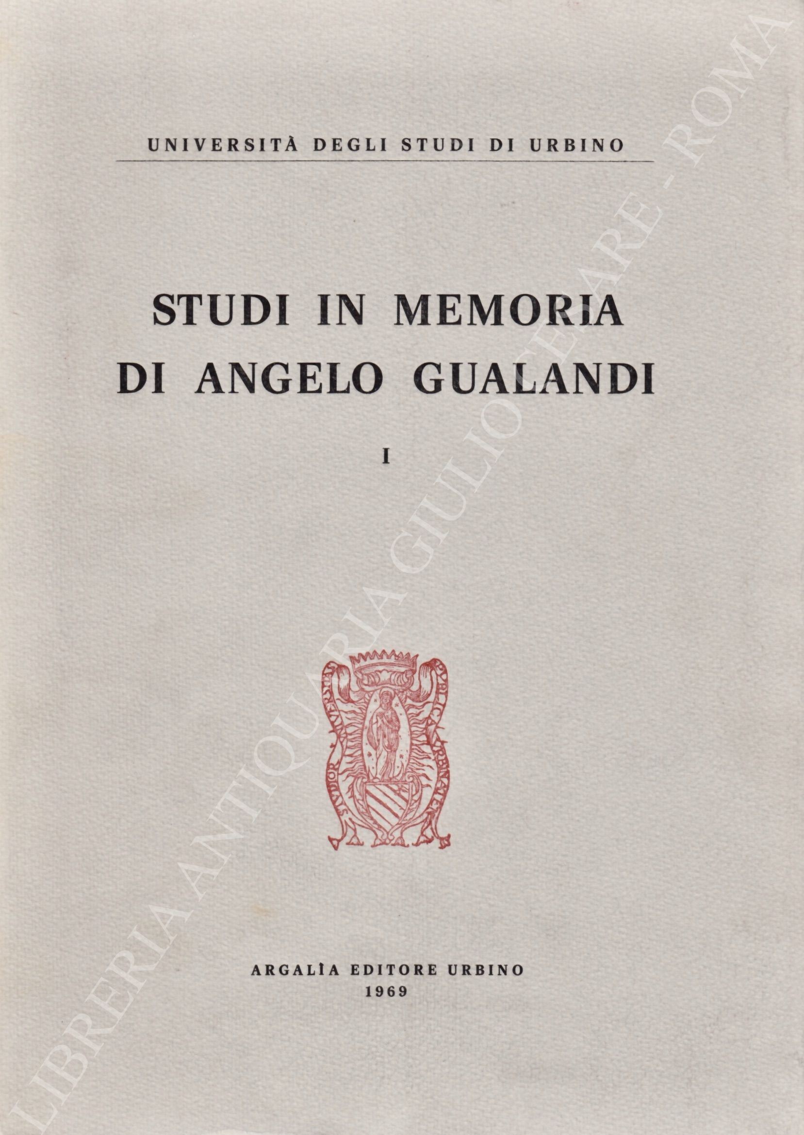 Studi in memoria di Angelo Gualandi