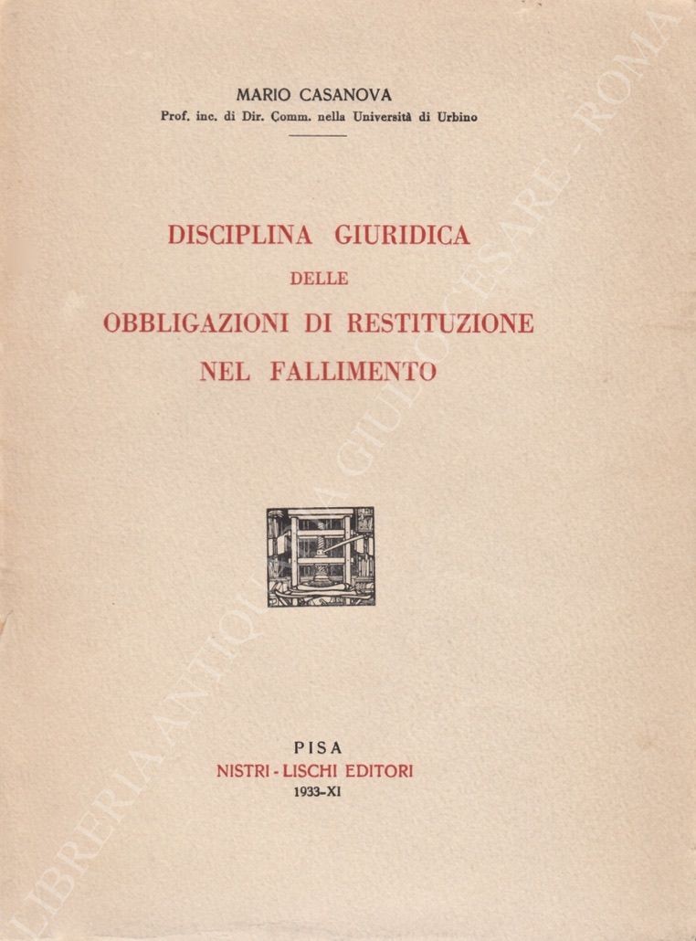 Disciplina giuridica delle obbligazioni