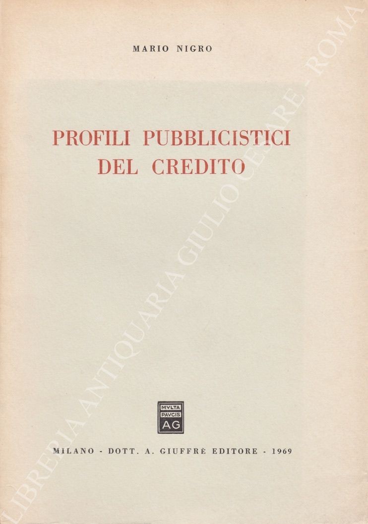 Profili pubblicistici del credito
