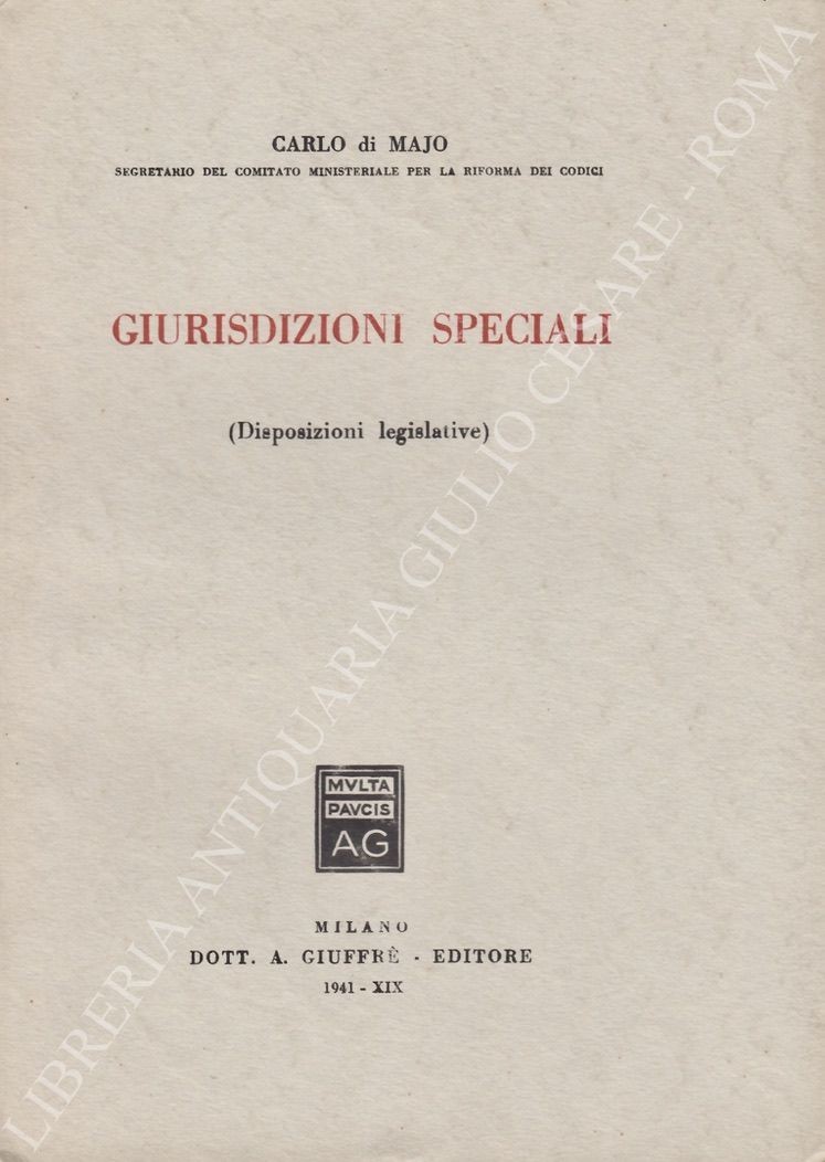 Giurisdizioni speciali