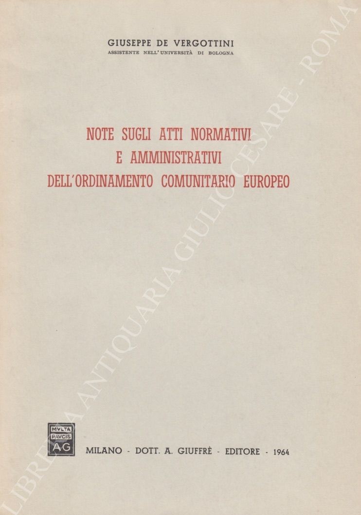Note sugli atti normativi e amministrativi
