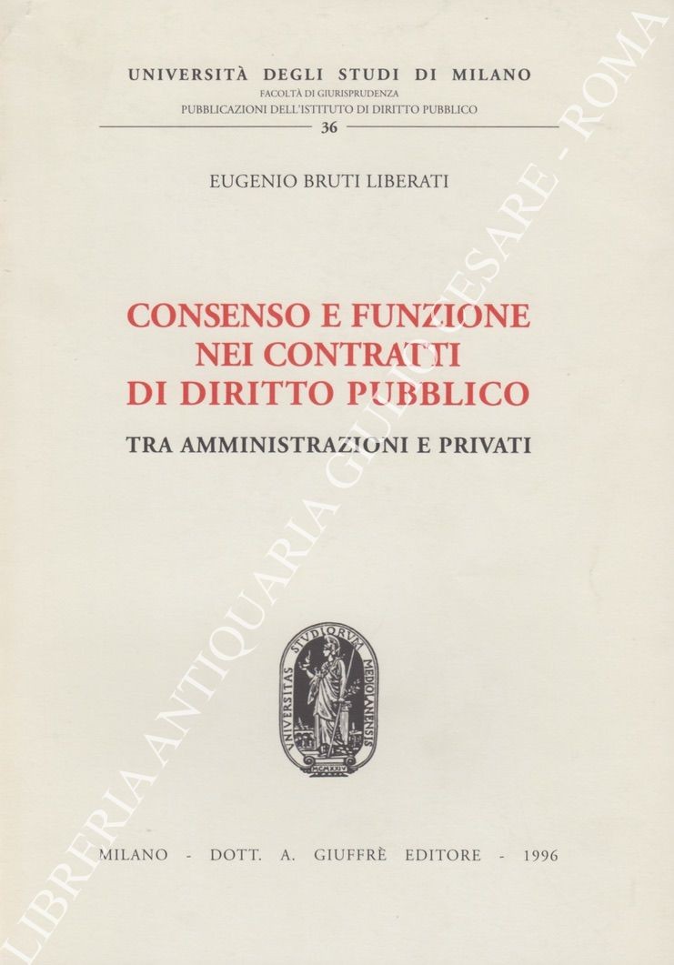 Consenso e funzione nei contratti di diritto pubblico