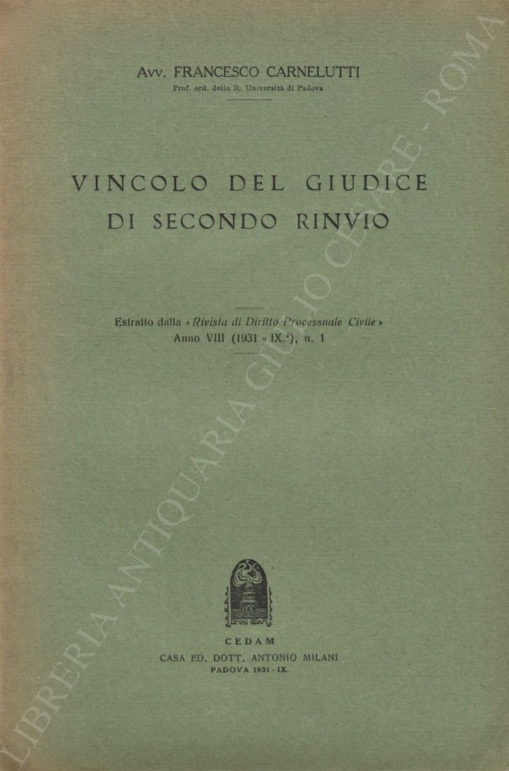 Vincolo del giudice di secondo rinvio