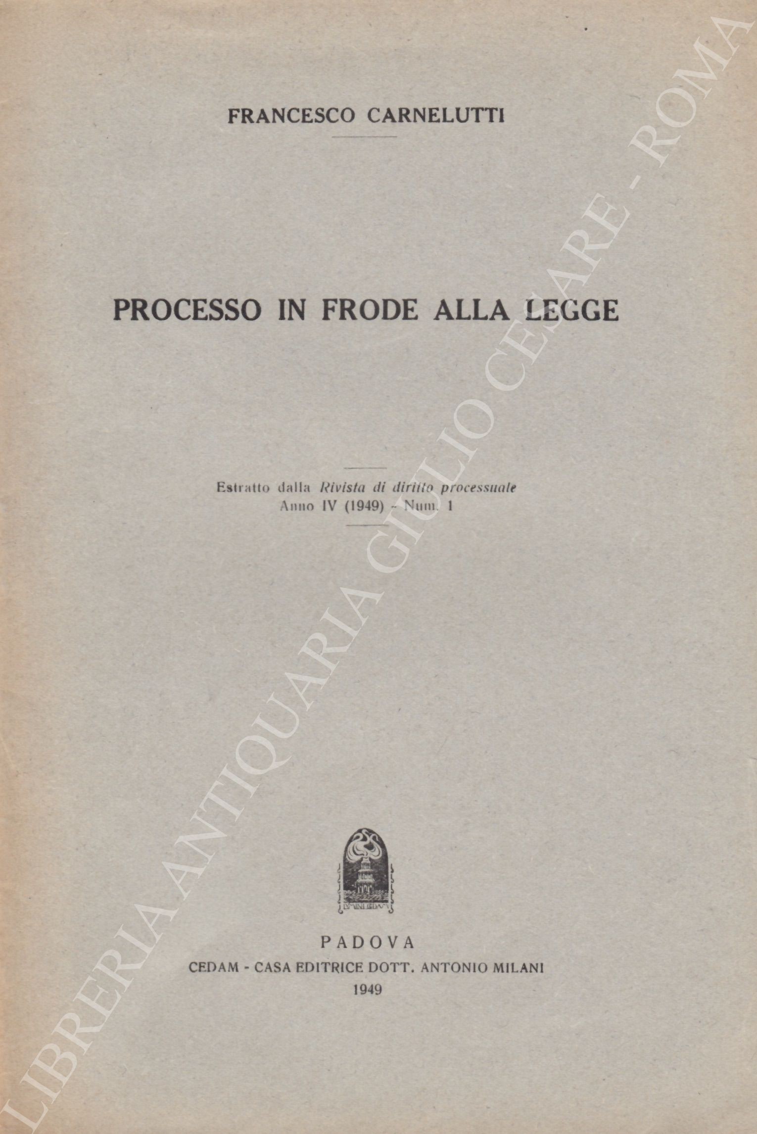Processo in frode alla legge