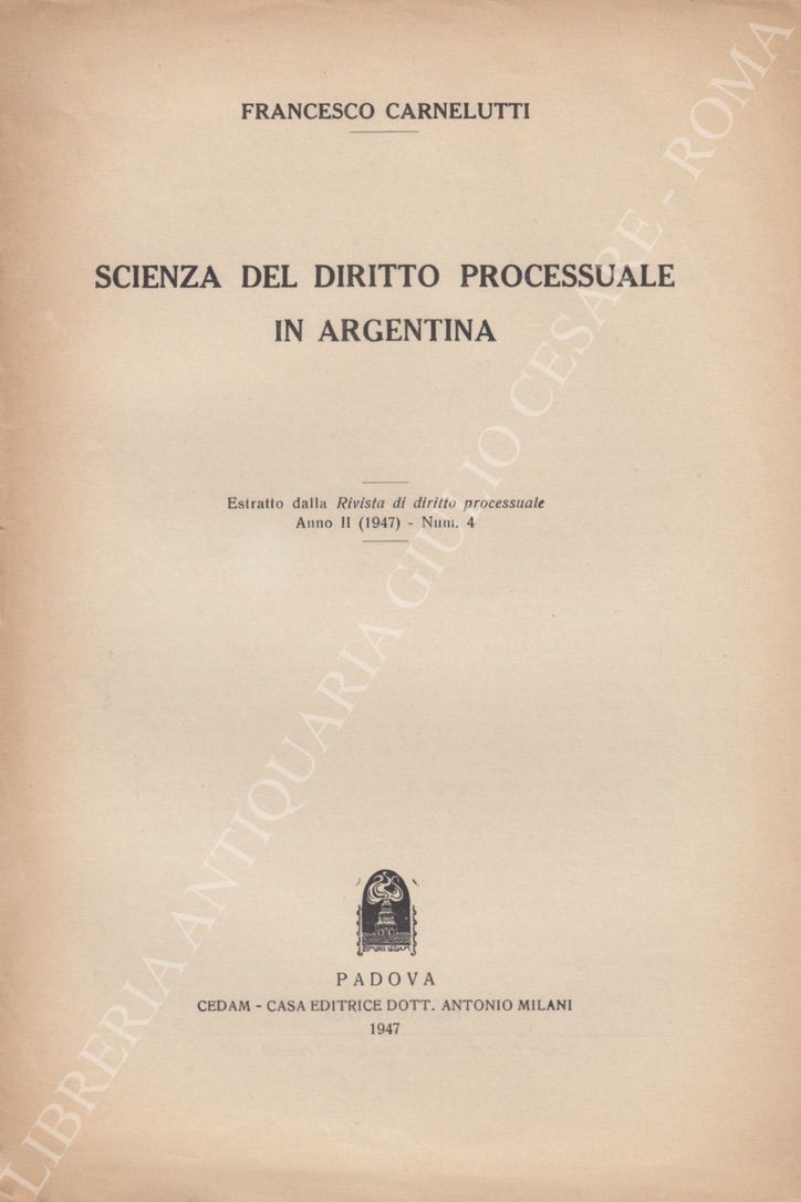 Scienza del diritto processuale in Argentina