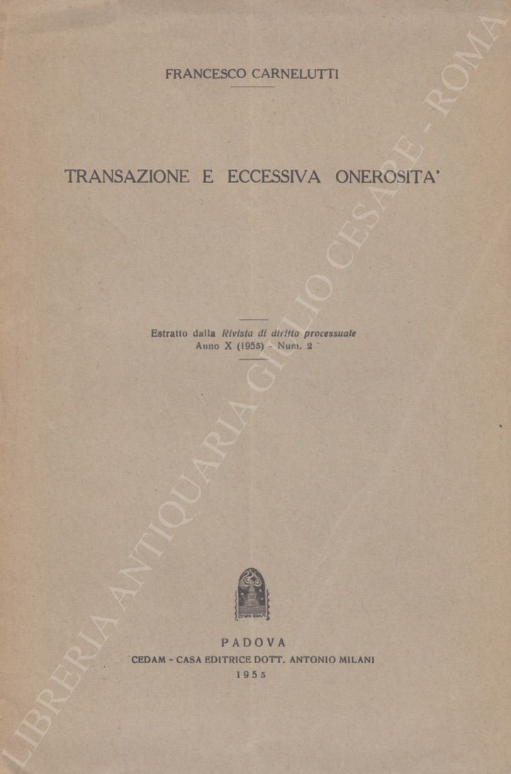 Transazione e eccessiva onerosità