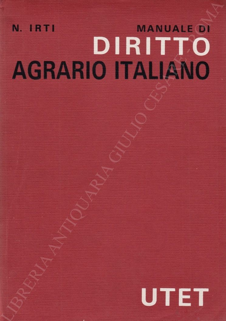 Manuale di diritto agrario italiano