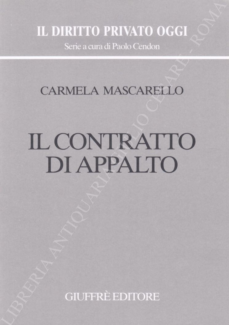 Il contratto di appalto