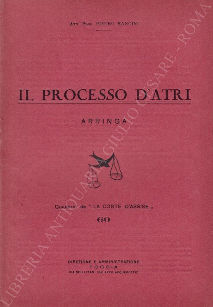 Il processo d'Atri. Arringa