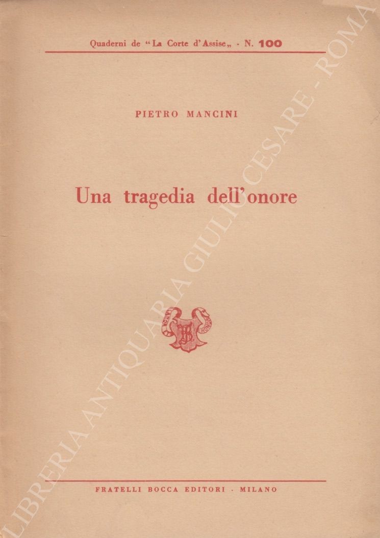 Una tragedia dell'onore 