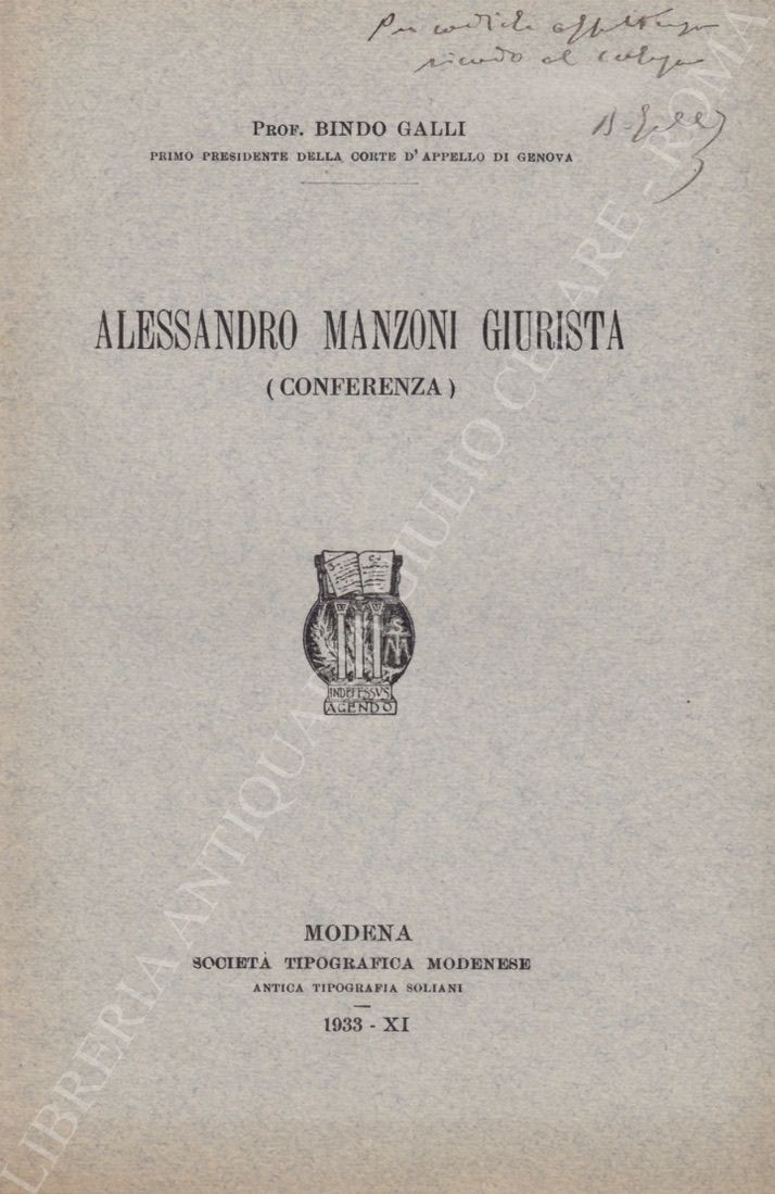 Alessandro Manzoni giurista