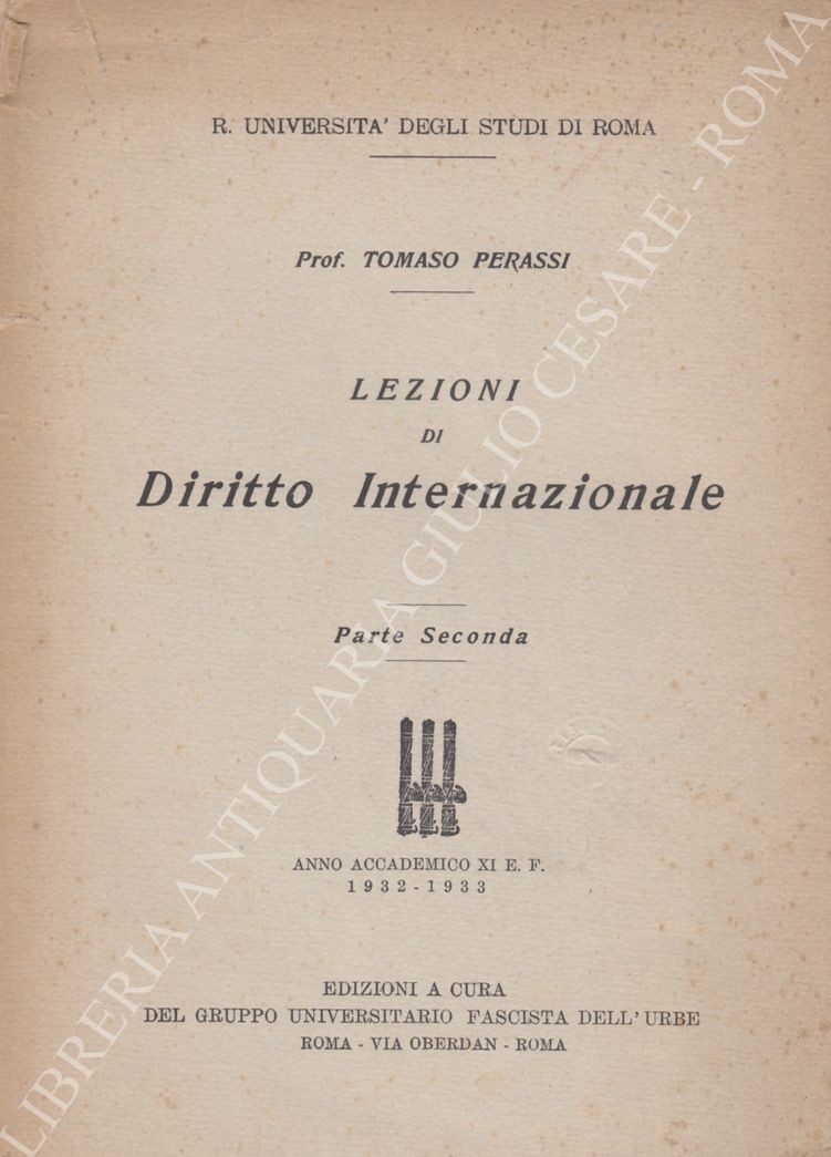 Lezioni di Diritto Internazionale