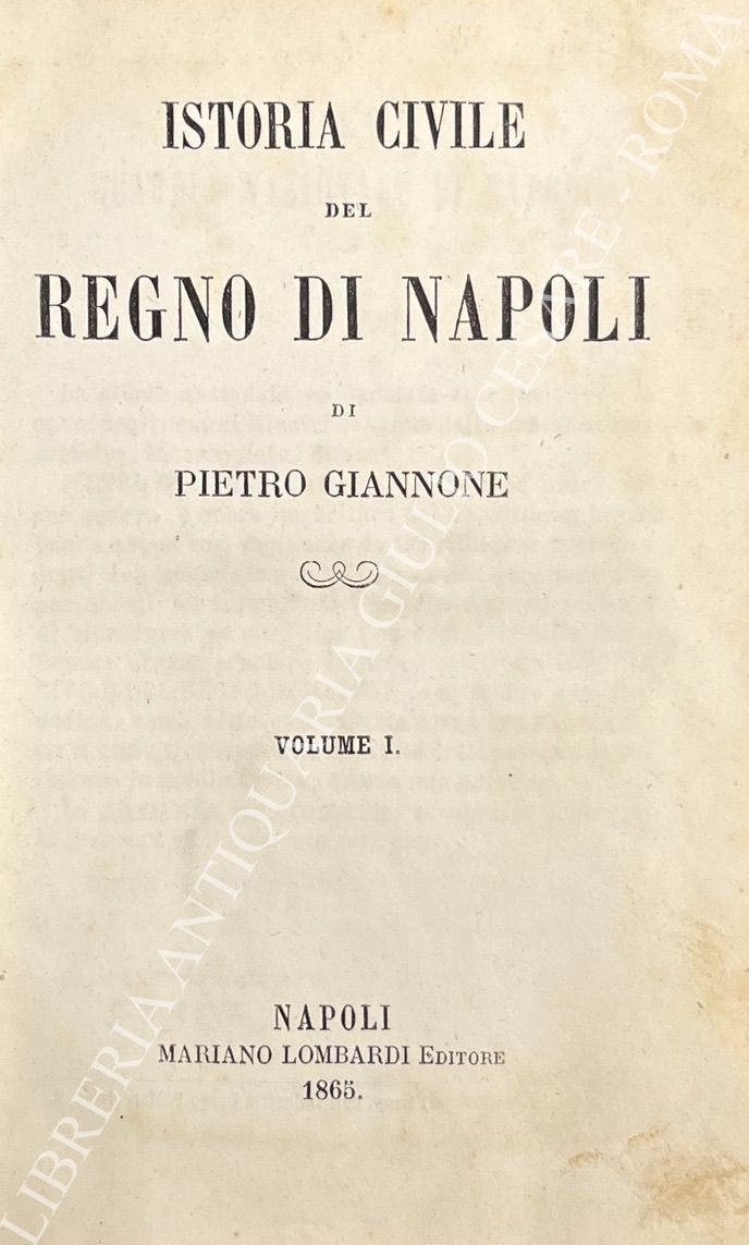 Istoria civile del Regno di Napoli