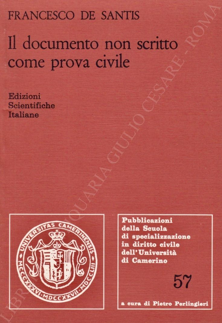 Il documento non scritto come prova civile