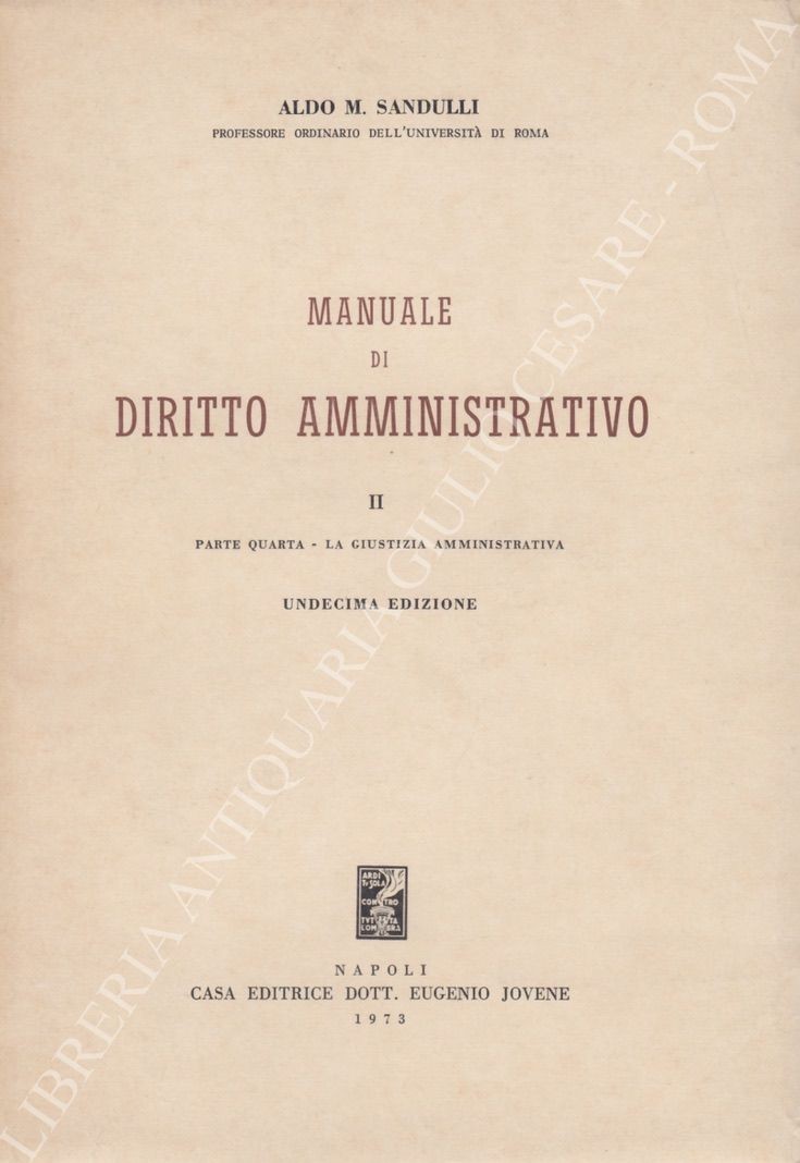 Manuale di diritto amministrativo