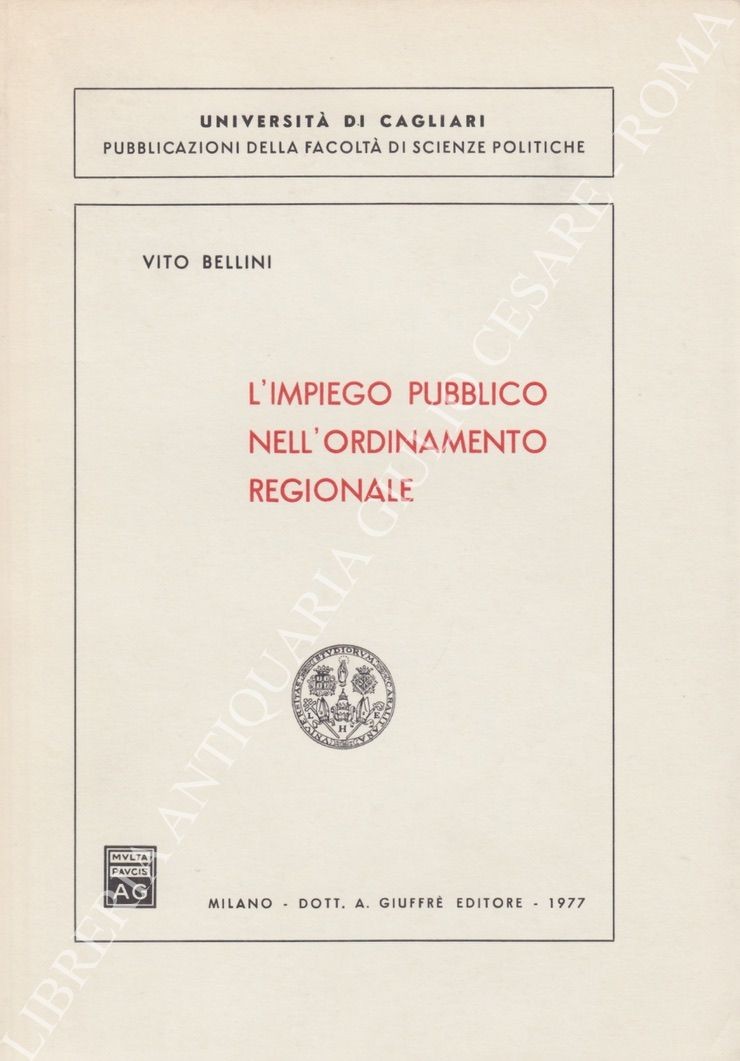L'impiego pubblico nell'ordinamento regionale