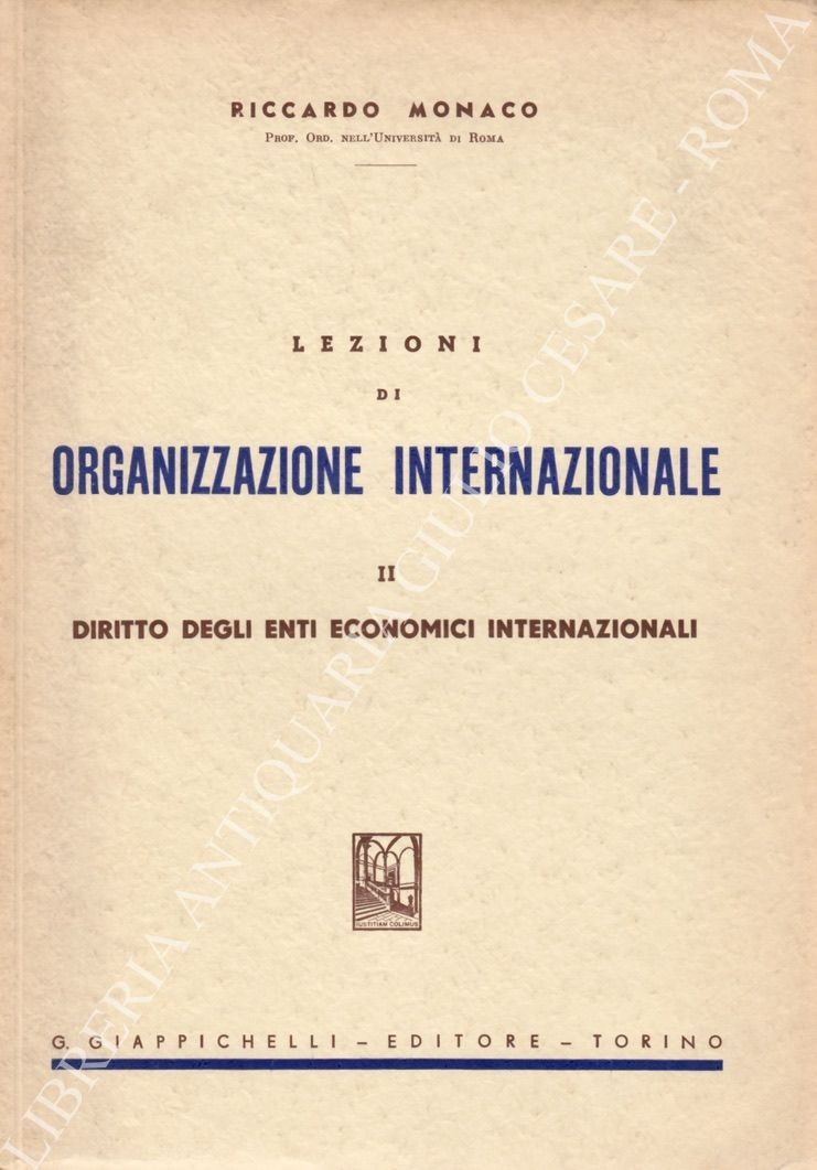 Lezioni di organizzazione internazionale