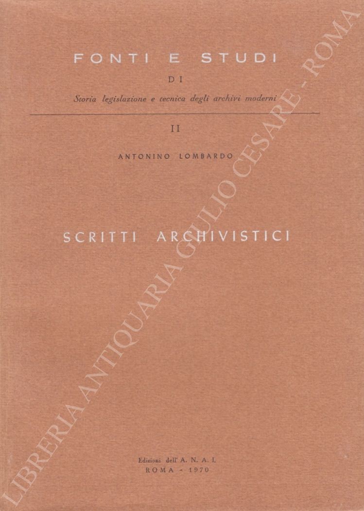 Scritti archivistici