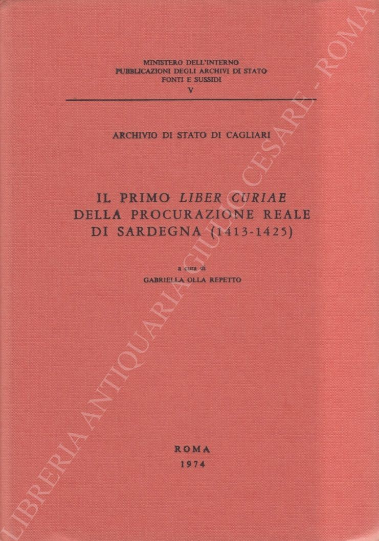 Il primo Liber Curiae della procurazione reale di Sardegna 