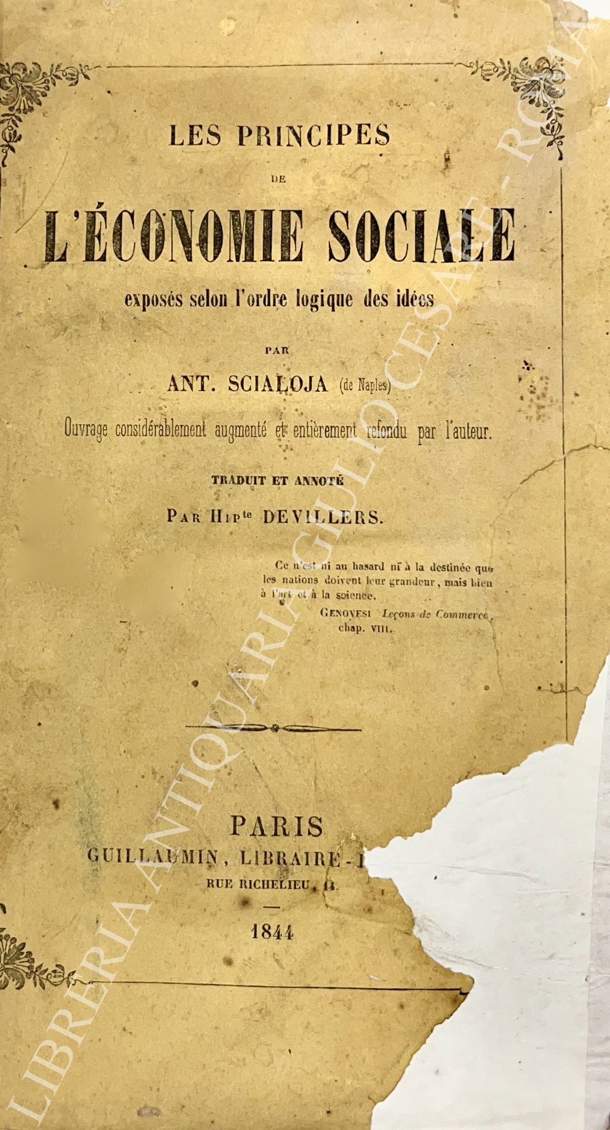 Les principes de l'economie sociale