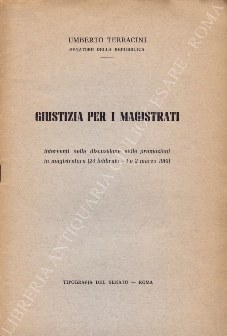 Giustizia per i magistrati