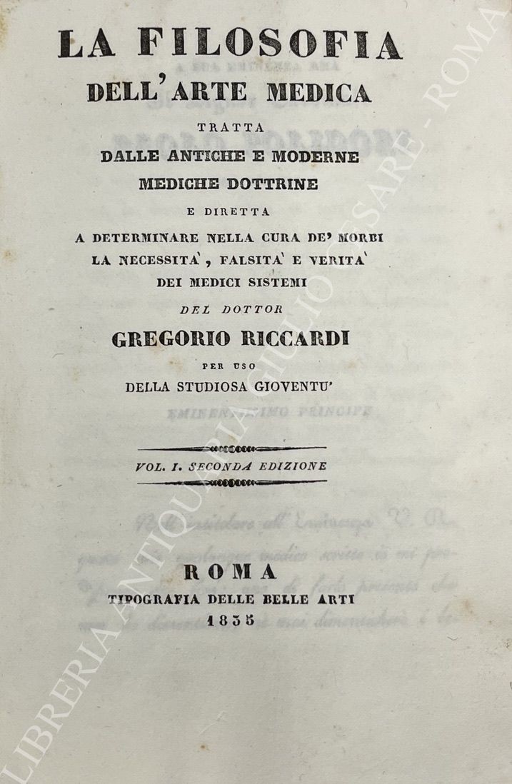 La filosofia dell'arte medica