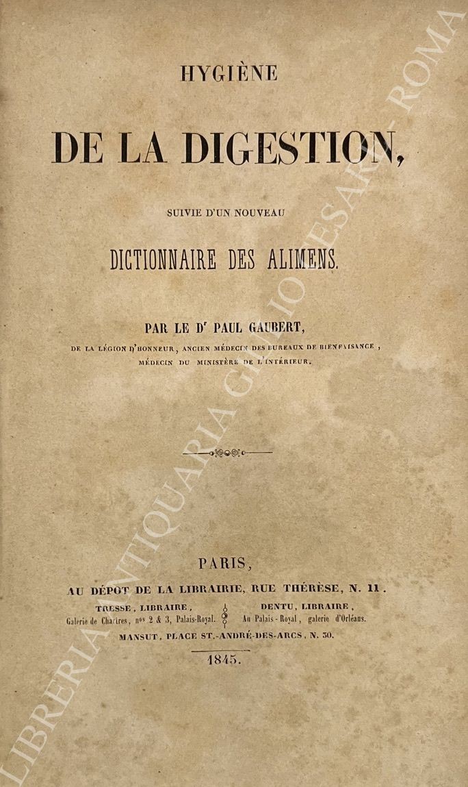 Hygiene de la digestion