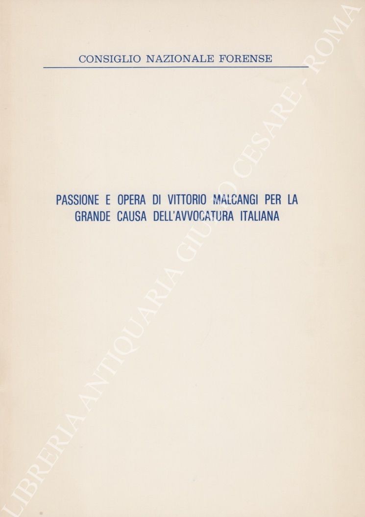 Passione e opera di Vittorio Malcangi